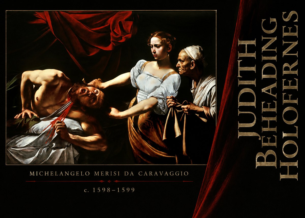 Michelangelo Merisi da Caravaggio Judith Beheading Holofernes IV No6 - Affiche