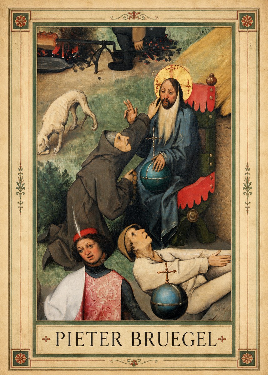Pieter Bruegel The Adoration of the Magi - Detail No1 - Affiche