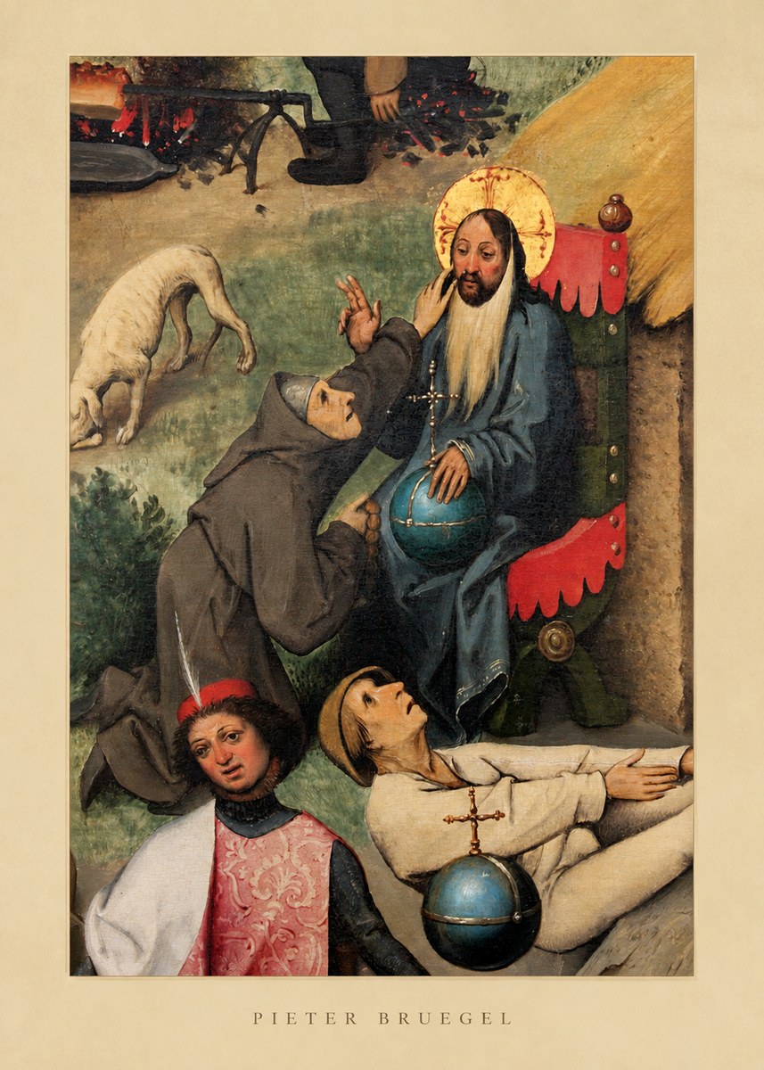 Pieter Bruegel The Adoration of the Magi - Detail No5 - Affiche