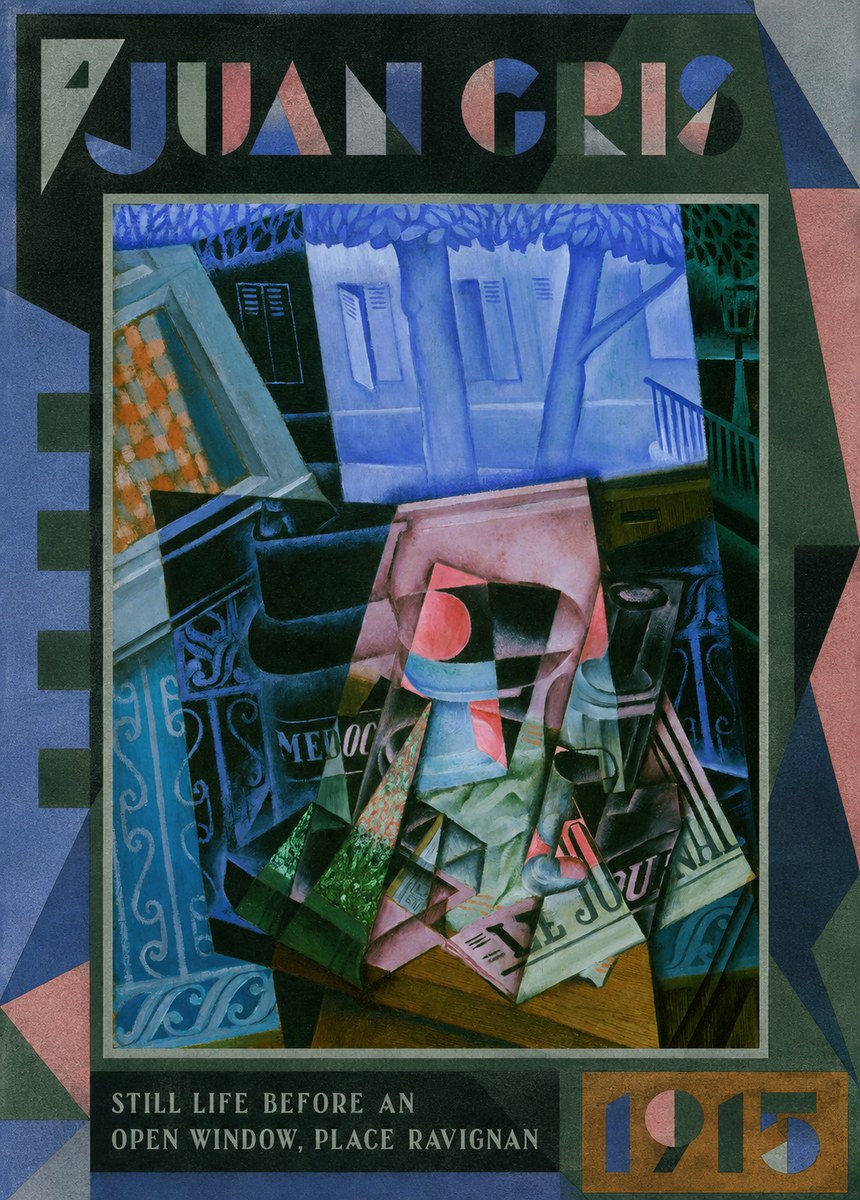 Juan Gris Still Life Before an Open Window, Place Ravignan No1 - Affiche