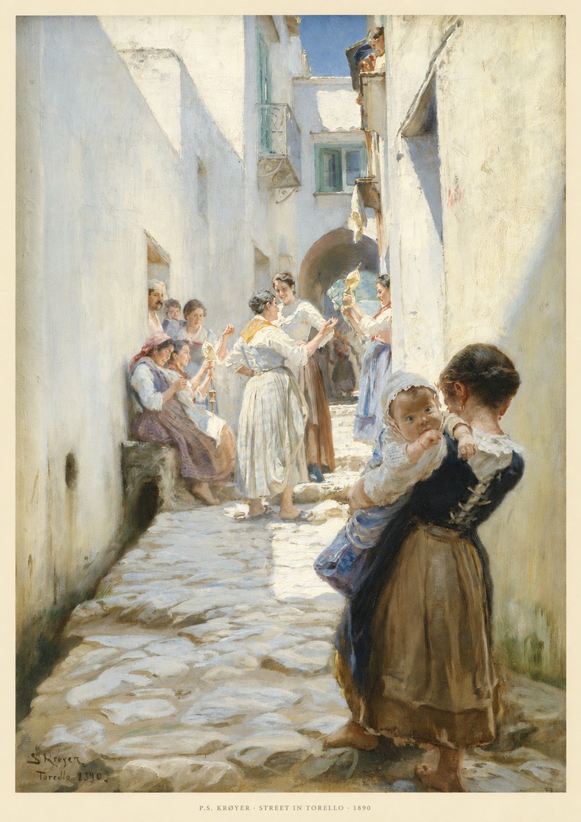 P.S. Krøyer Street in Torello No6 - Affiche