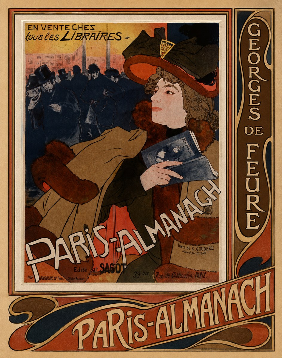 Georges de Feure Paris-almanach III No3 - Affiche
