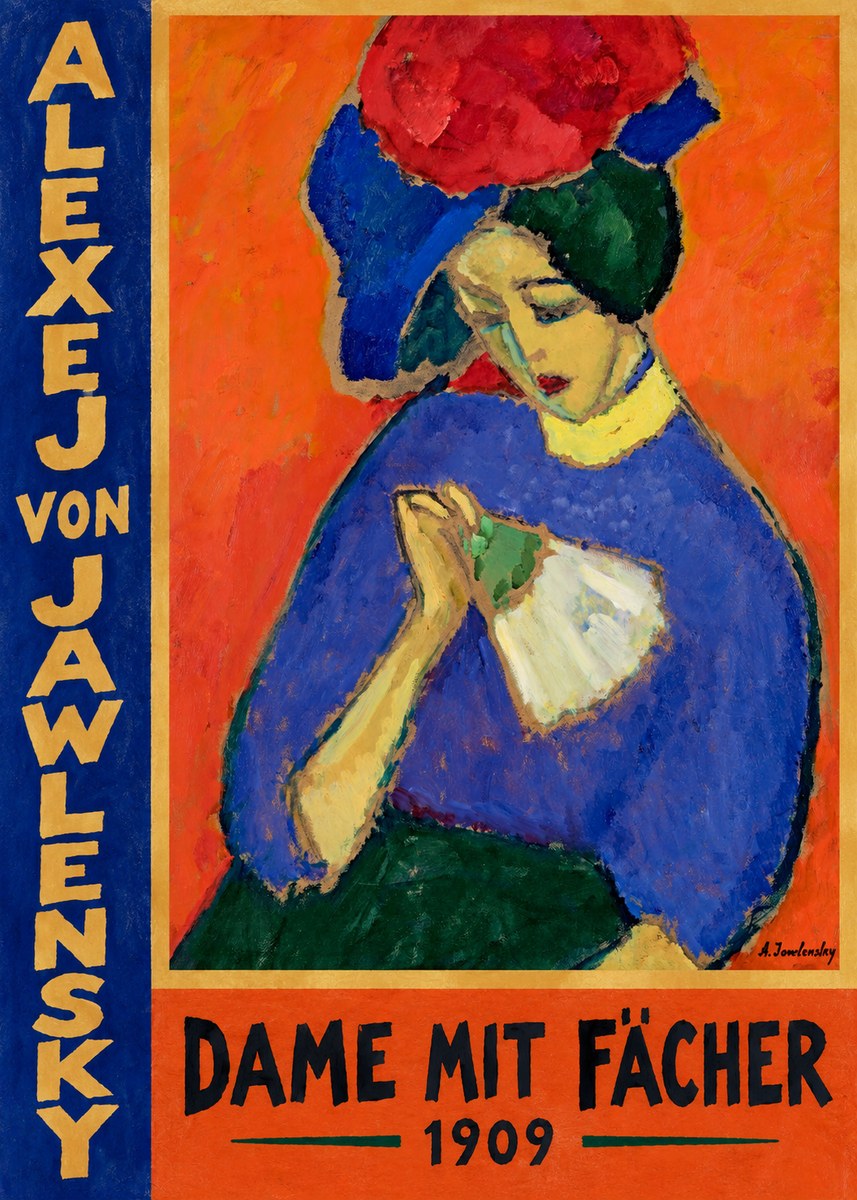 Alexej von Jawlensky Dame Mit Fächer No2 - Affiche