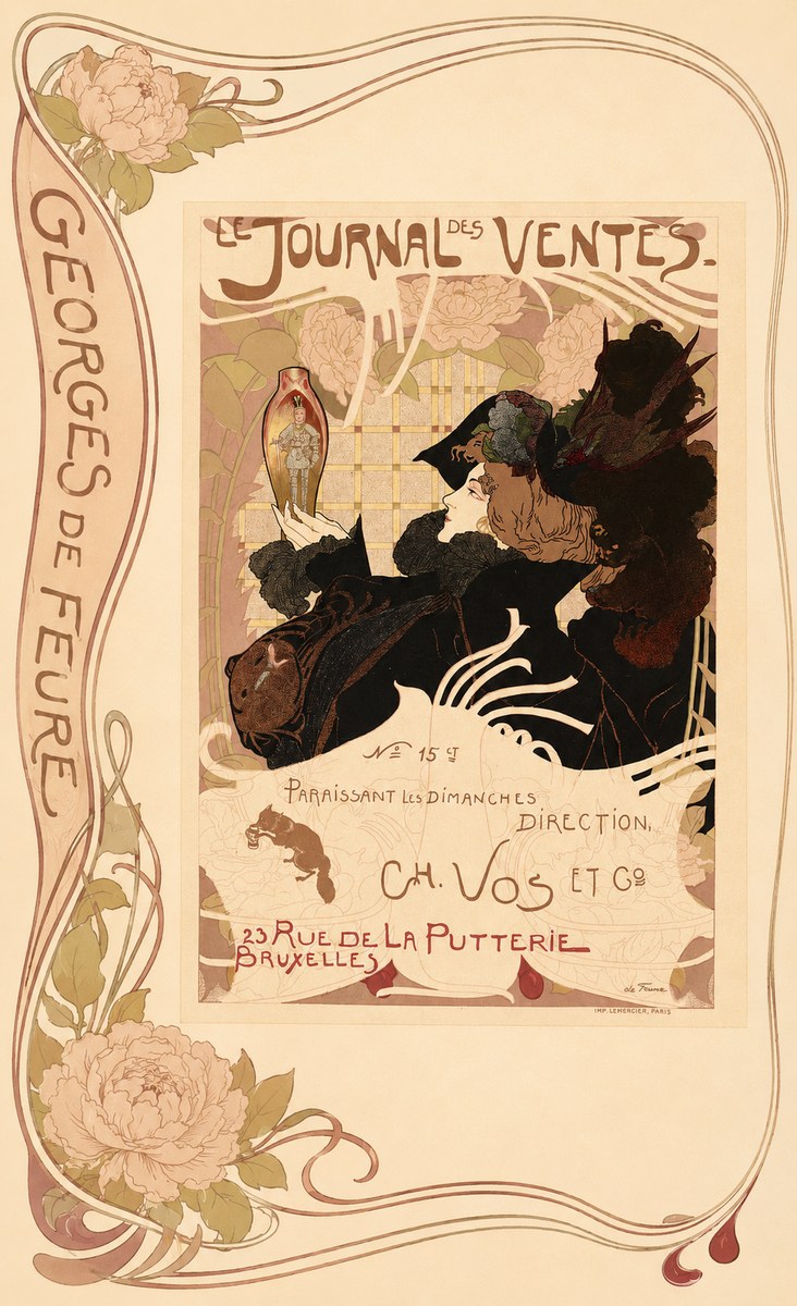 Georges de Feure Le Journal Des Ventes No2 - Affiche