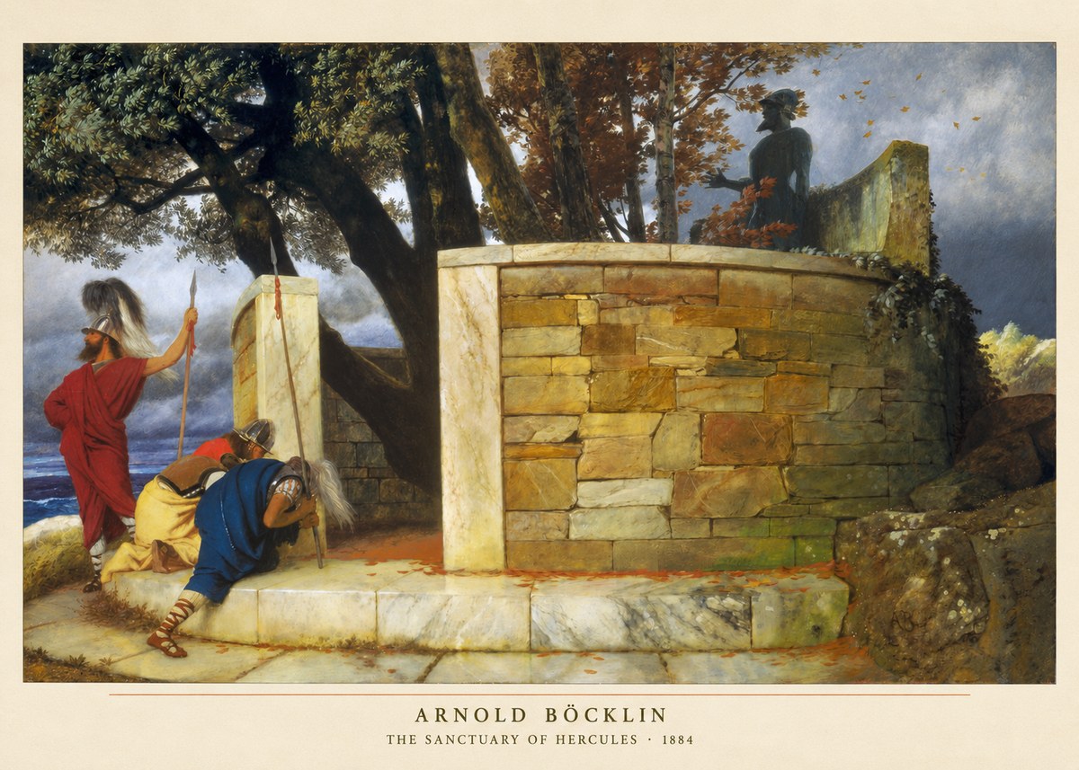 Arnold Böcklin The Sanctuary of Hercules No2 - Affiche