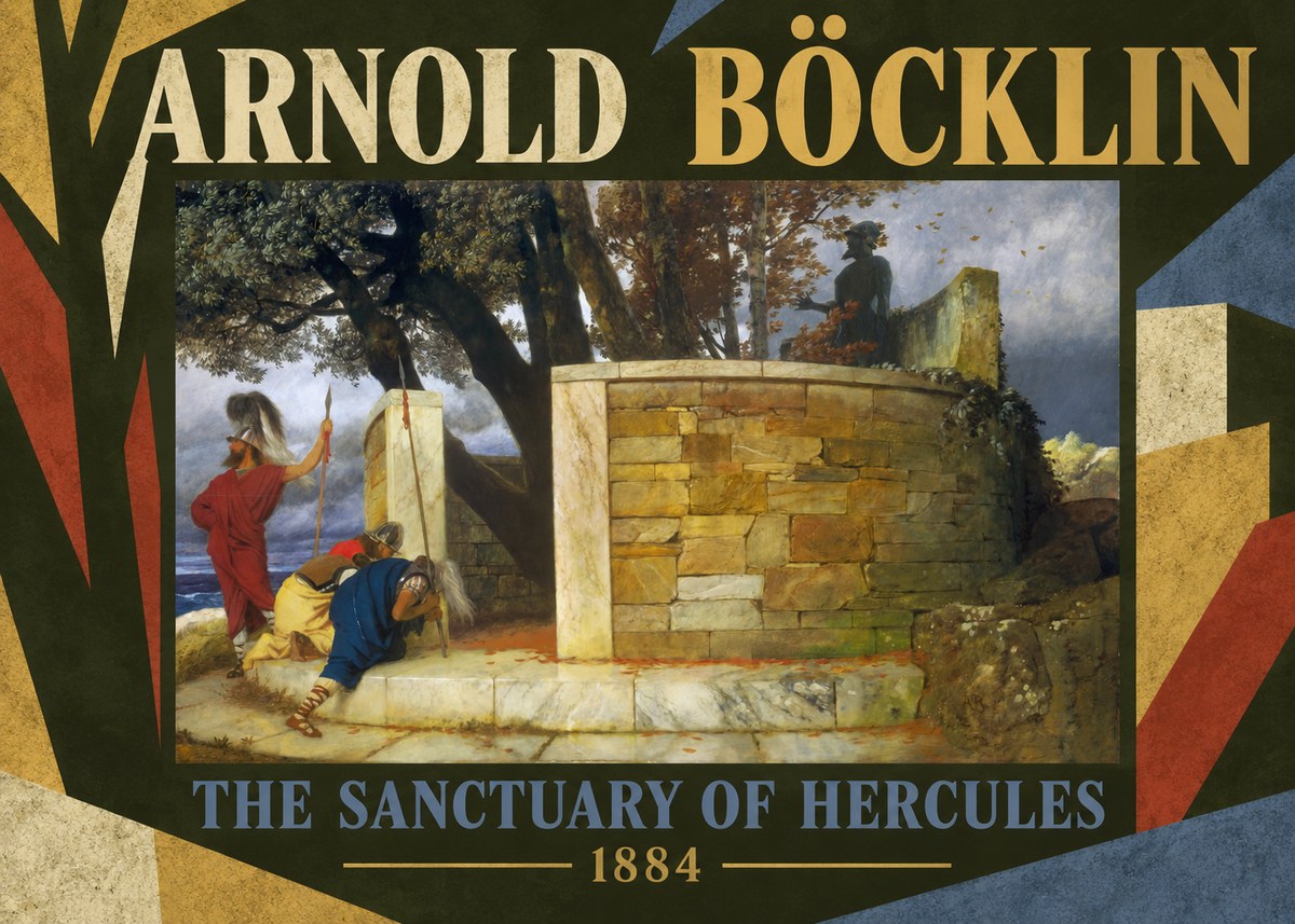 Arnold Böcklin The Sanctuary of Hercules No5 - Affiche