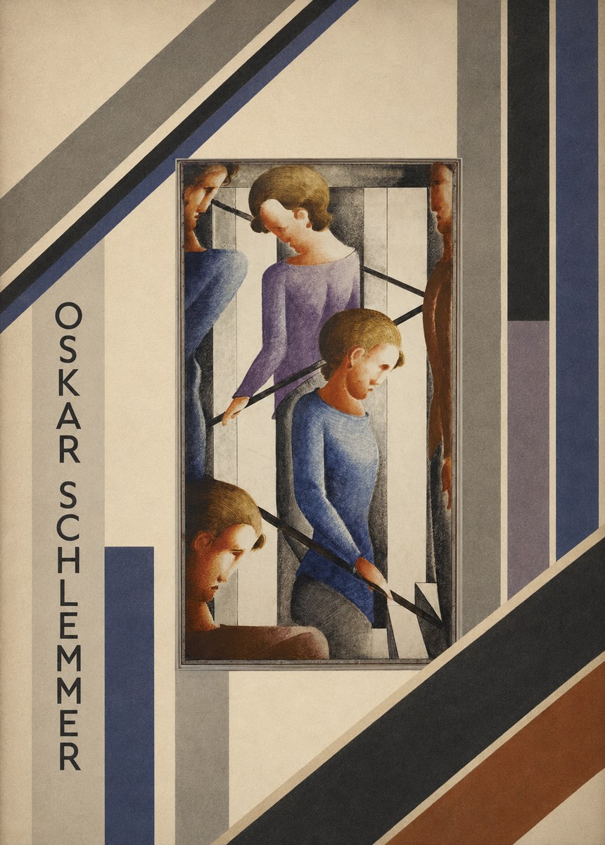Oskar Schlemmer Staircase Figures II No5 - Affiche