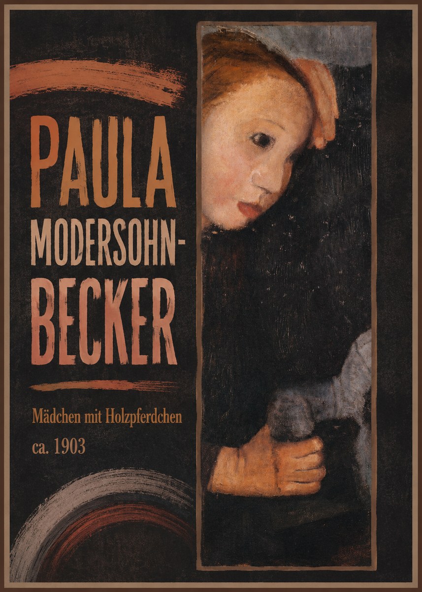 Paula Modersohn-Becker Mädchen Mit Holzpferdchen No3 - Affiche