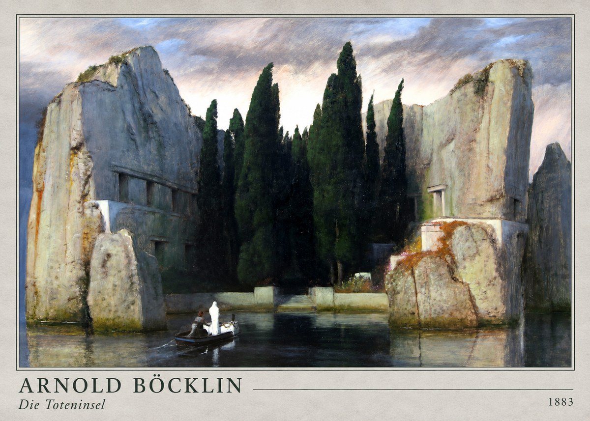 Arnold Böcklin Die Toteninsel VII No4 - Affiche