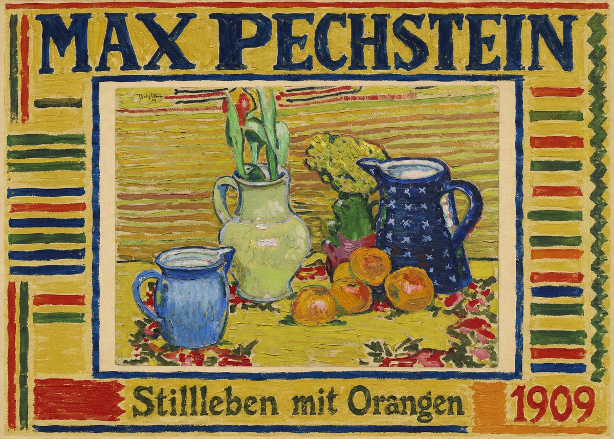 Max Pechstein Stillleben Mit Orangen No1 - Affiche