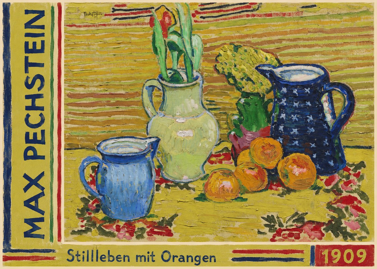 Max Pechstein Stillleben Mit Orangen No2 - Affiche