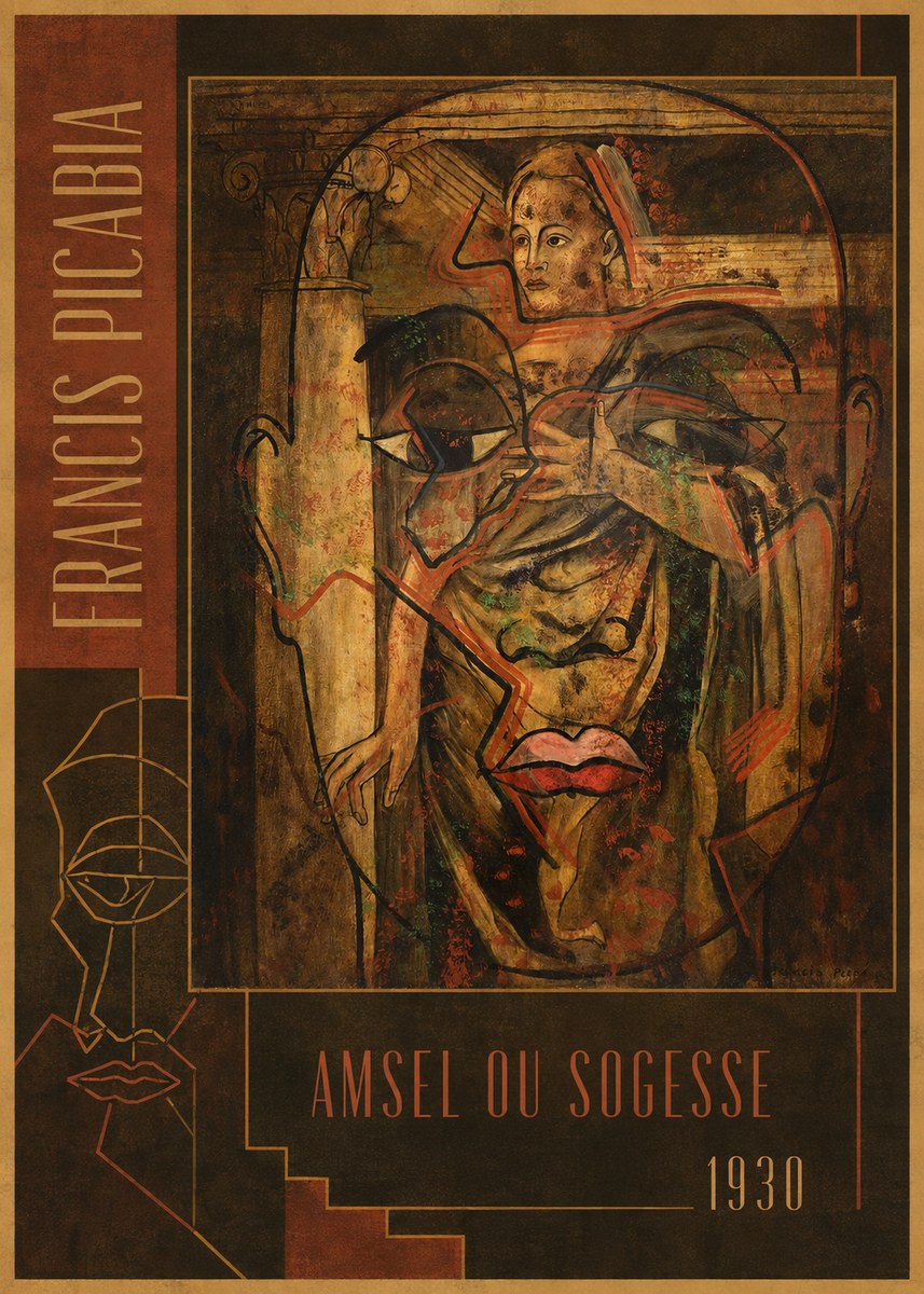 Francis Picabia Amsel Ou Sogesse No2 - Affiche