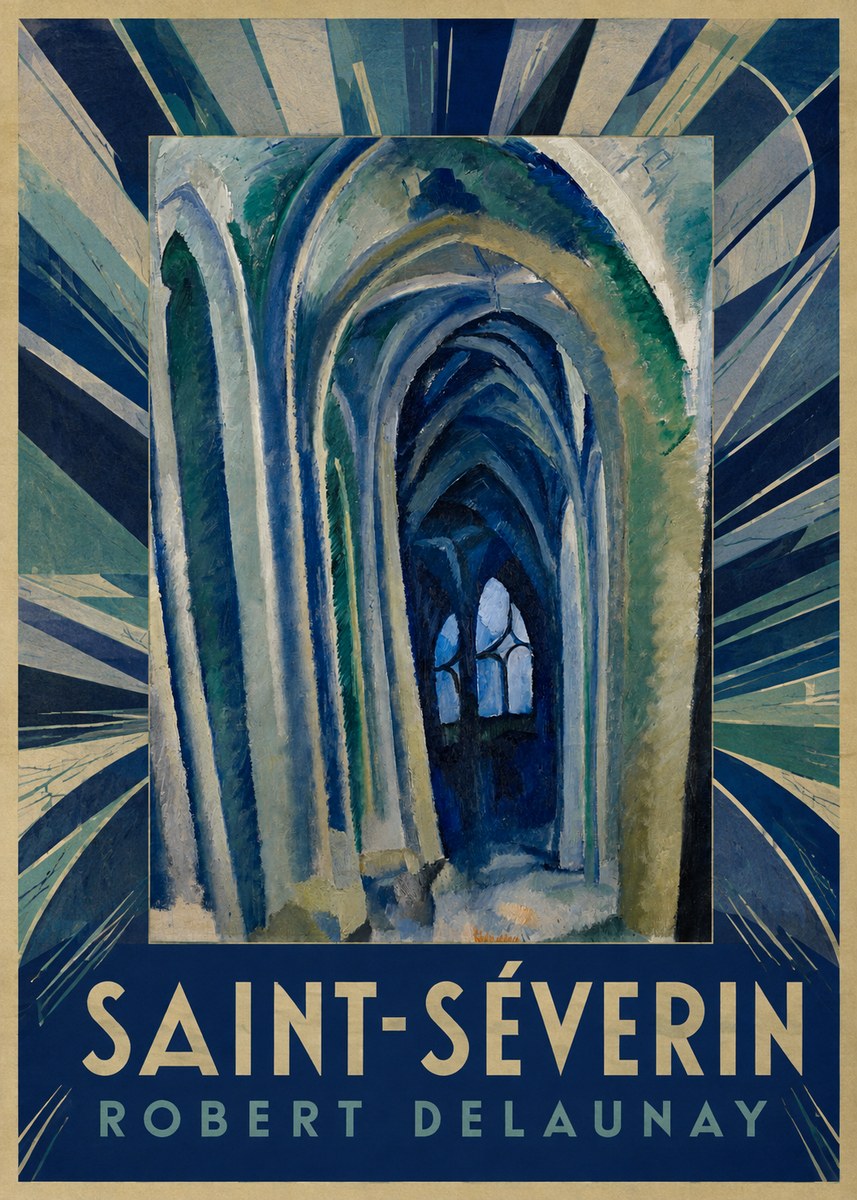 Robert Delaunay Saint-séverin No6 - Affiche
