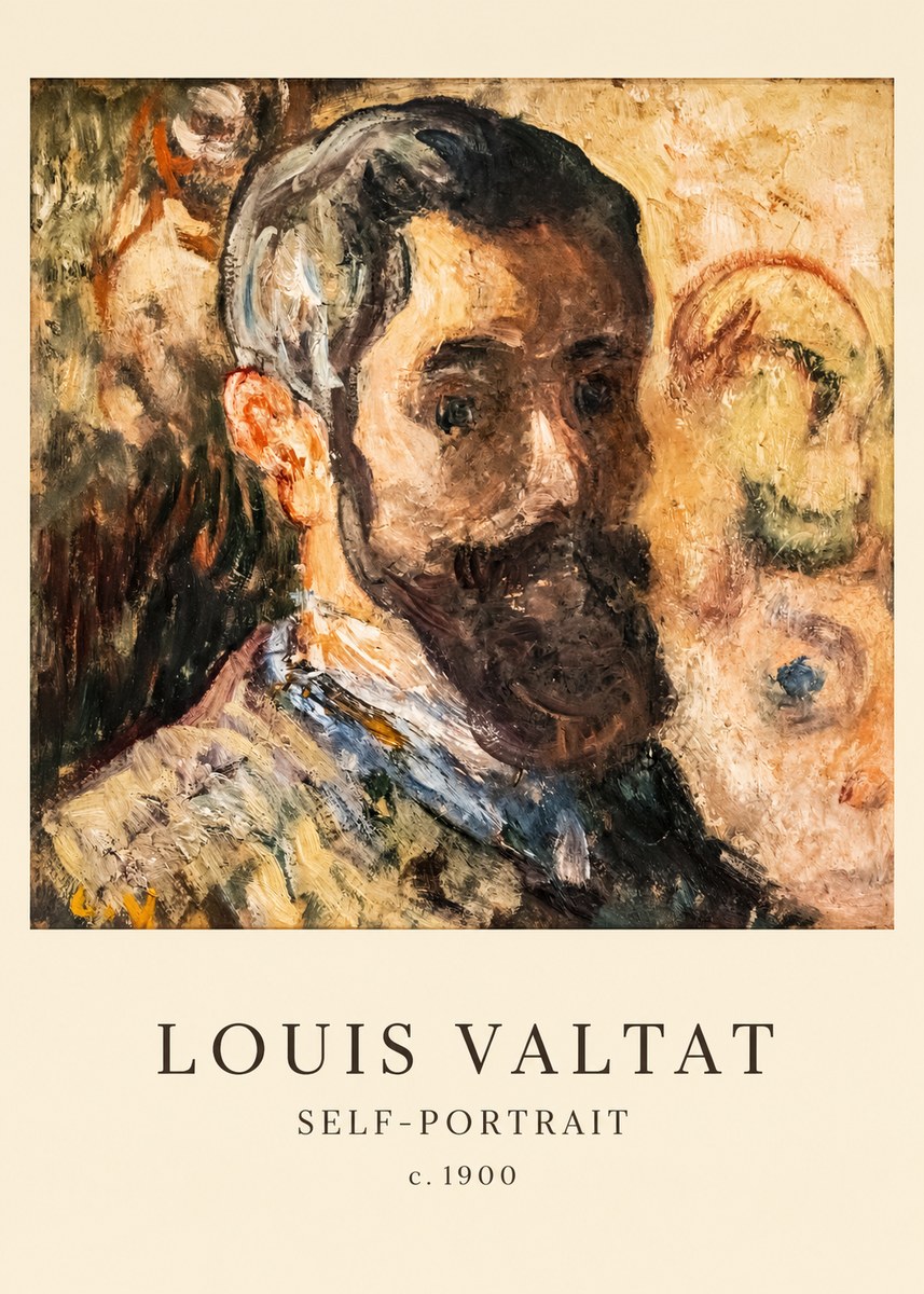 Louis Valtat Self-portrait No6 - Affiche