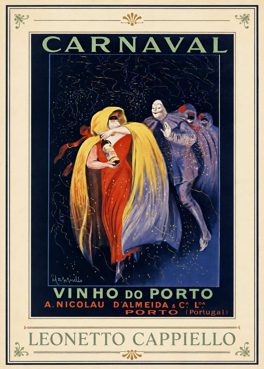 Leonetto Cappiello Carnaval - Vinho Do Porto No1 - Affiche