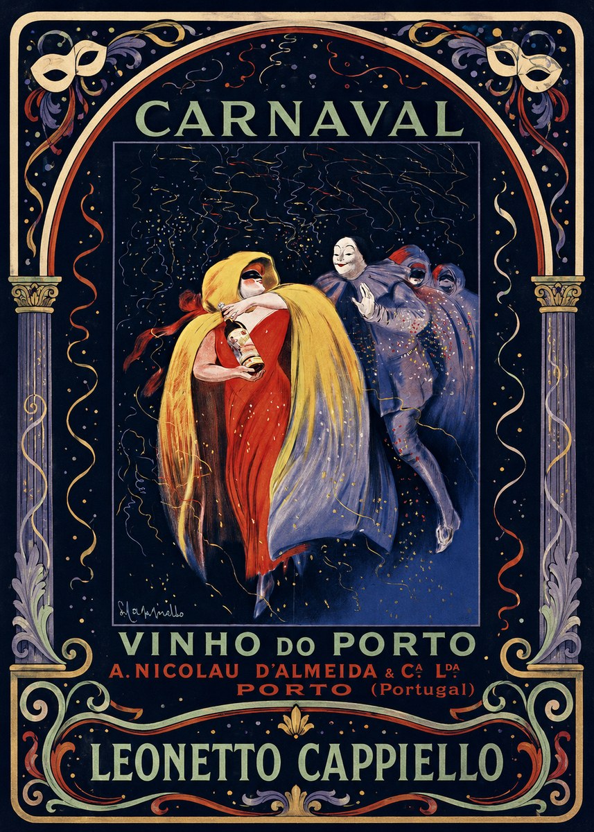 Leonetto Cappiello Carnaval - Vinho Do Porto No4 - Affiche