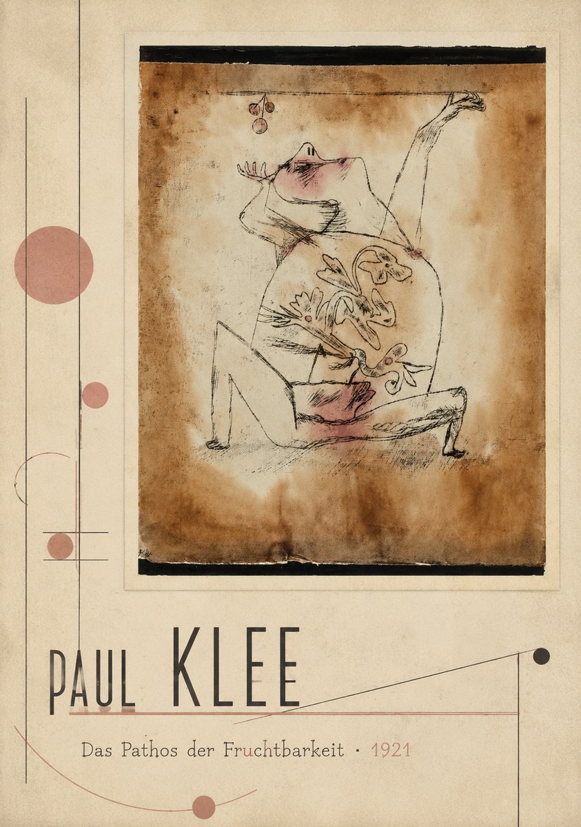 Paul Klee Das Pathos Der Fruchtbarkeit No2 - Affiche