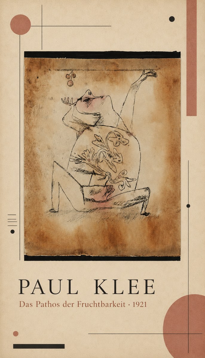 Paul Klee Das Pathos Der Fruchtbarkeit No4 - Affiche