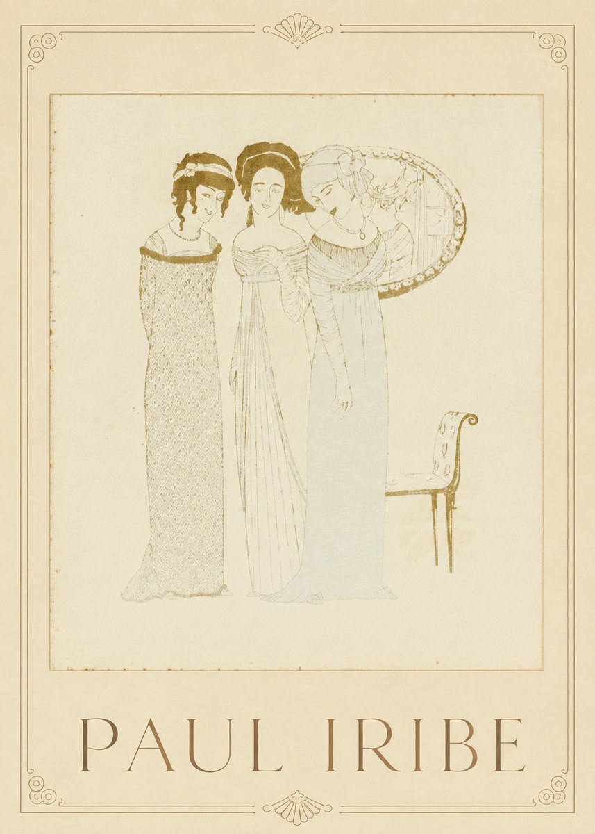Paul Iribe Elegant Figures No1 - Affiche