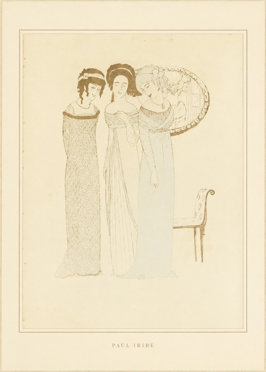 Paul Iribe Elegant Figures No4 - Affiche