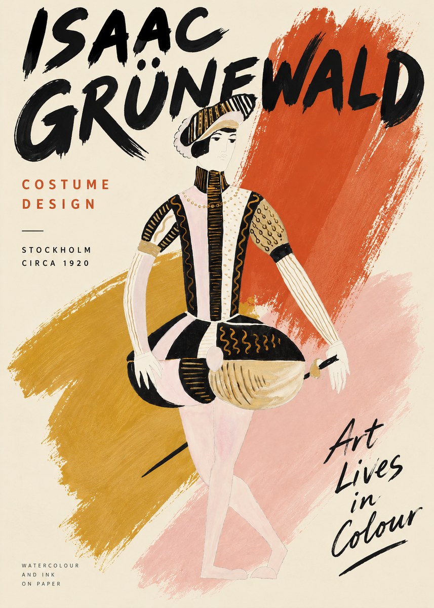 Isaac Grünewald Costume Study VI No3 - Affiche