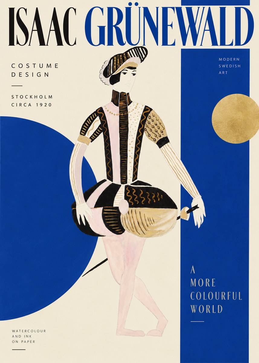 Isaac Grünewald Costume Study VI No4 - Affiche