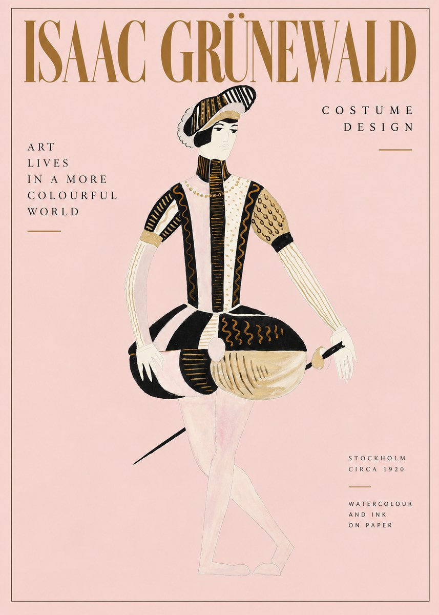 Isaac Grünewald Costume Study VI No6 - Affiche