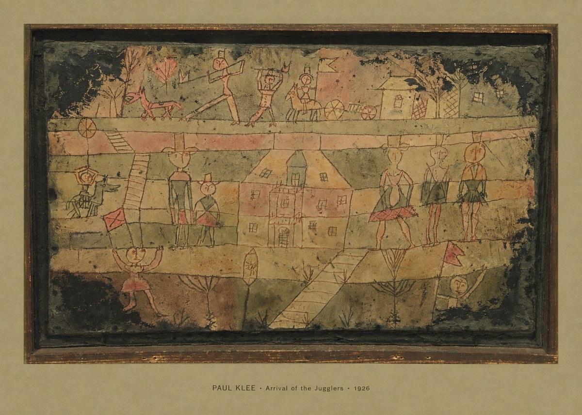 Paul Klee Arrival of the Jugglers No4 - Affiche