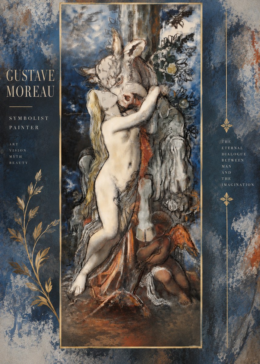 Gustave Moreau Europe and the Bull No6 - Affiche