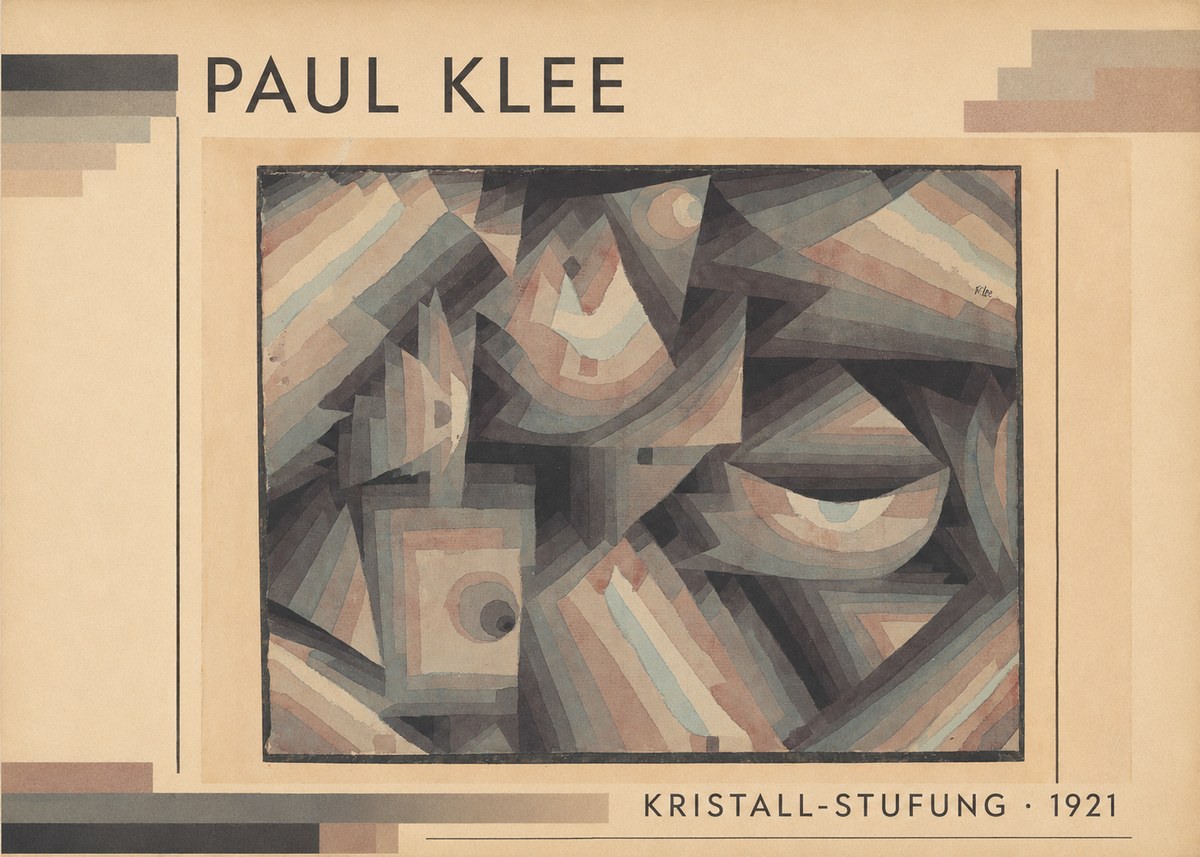 Paul Klee Kristall-stufung II No1 - Affiche