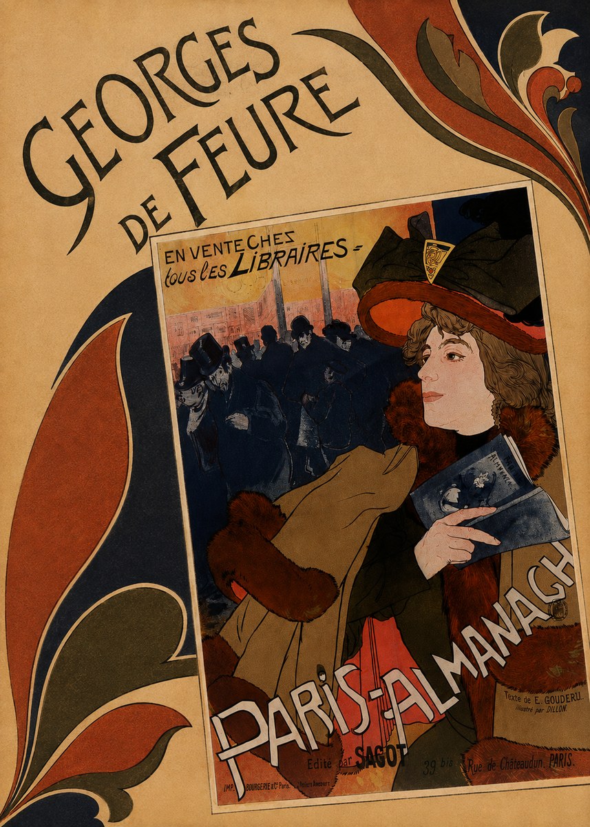 Georges de Feure Paris-almanach IV No3 - Affiche