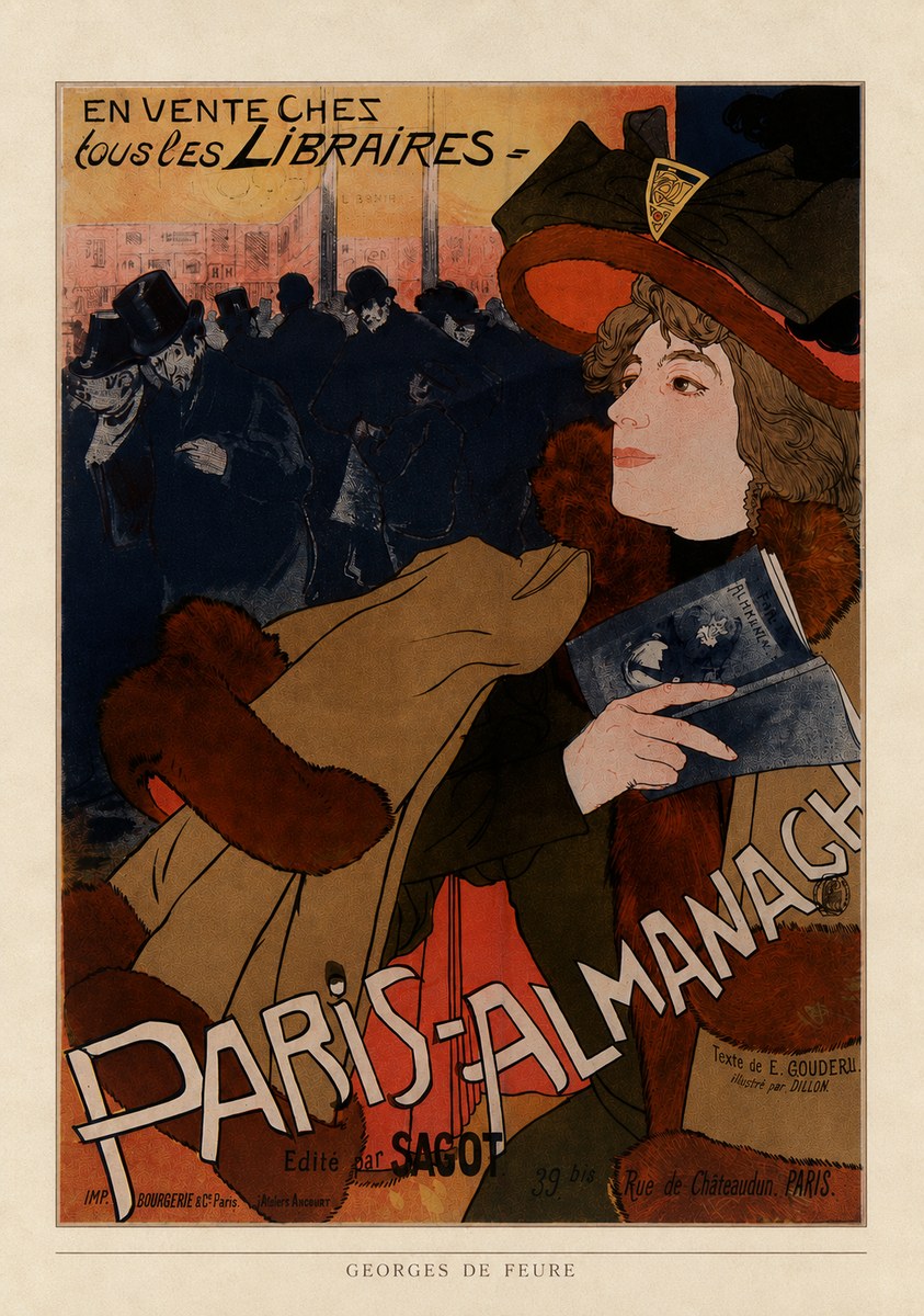 Georges de Feure Paris-almanach IV No4 - Affiche
