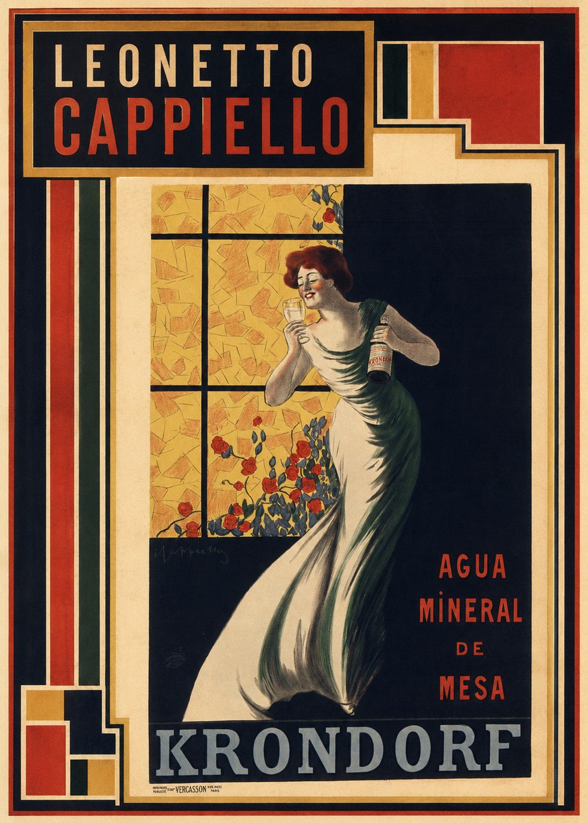 Leonetto Cappiello Agua Mineral De Mesa Krondorf No3 - Affiche