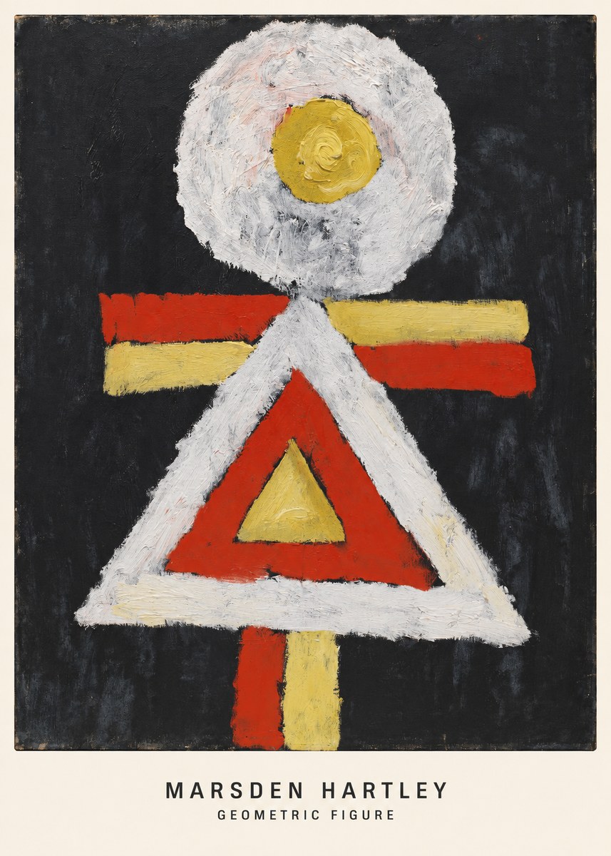 Marsden Hartley Geometric Figure No6 - Affiche