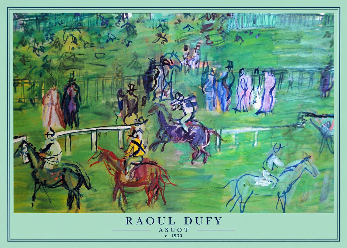 Raoul Dufy Ascot No4 - Affiche