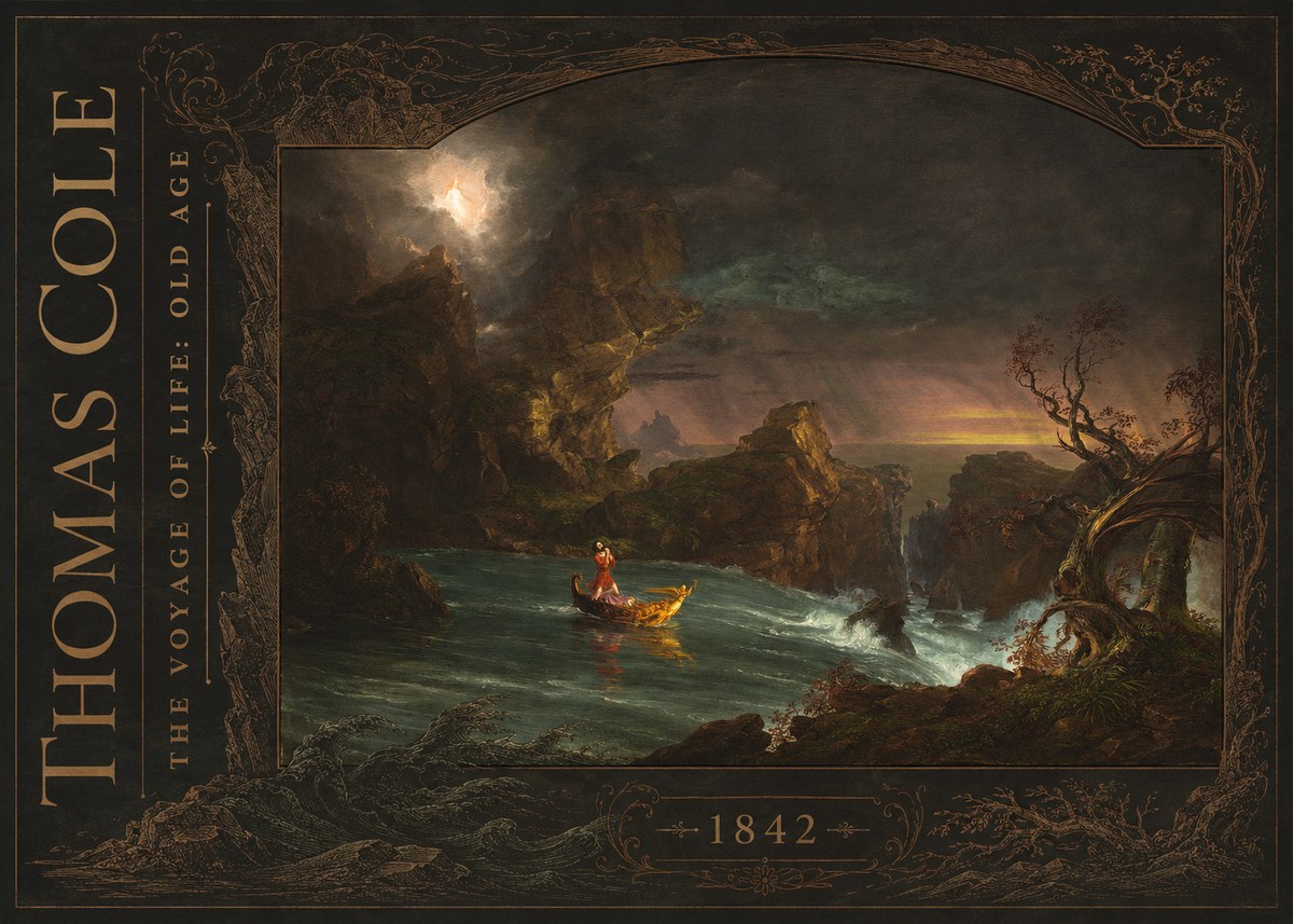Thomas Cole The Voyage of Life: Old Age V No2 - Affiche