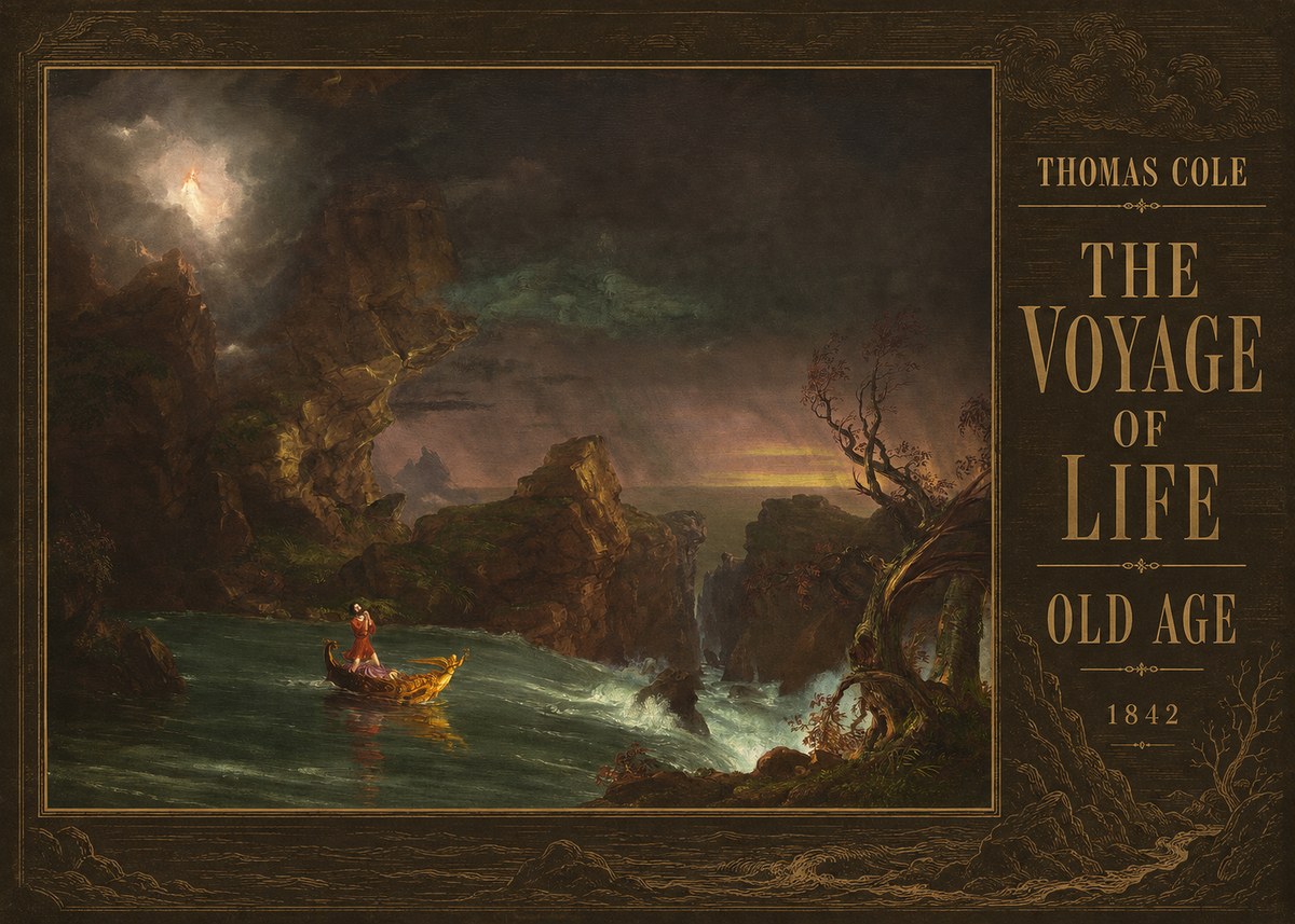 Thomas Cole The Voyage of Life: Old Age V No3 - Affiche