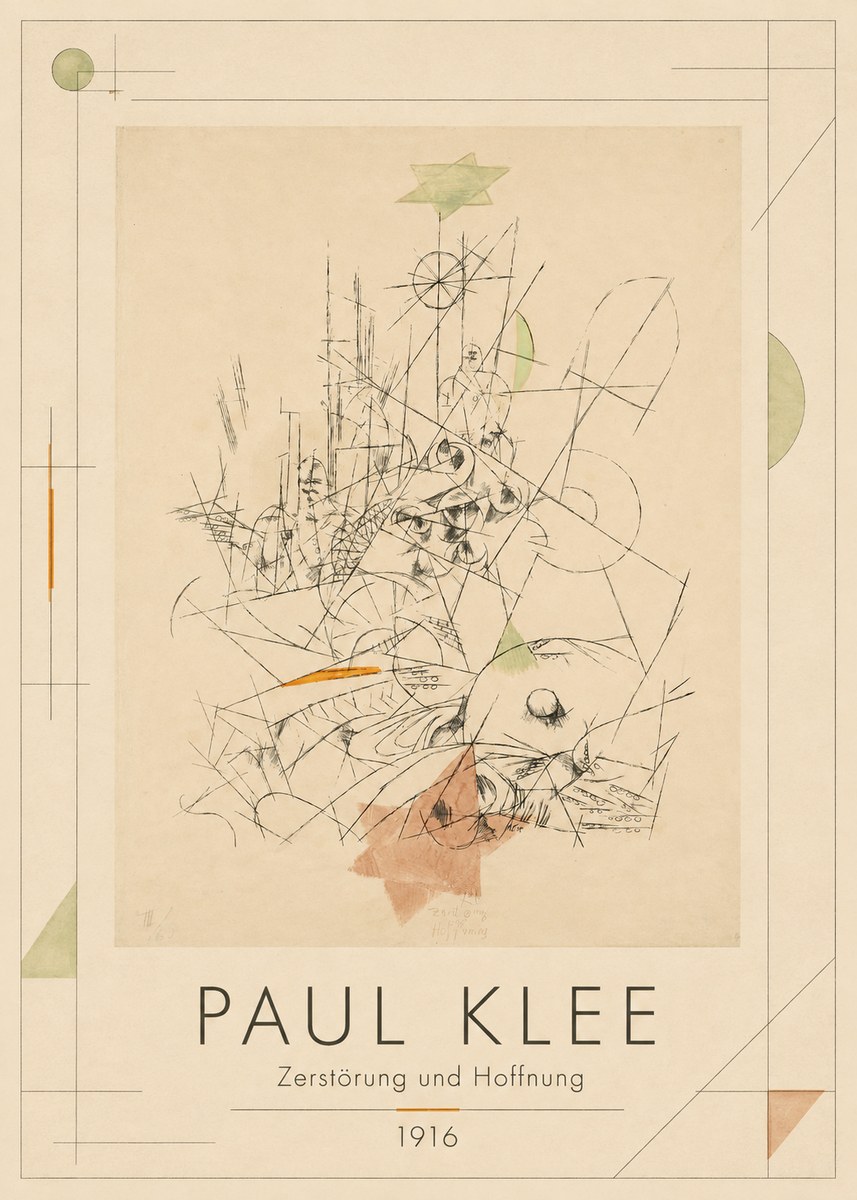 Paul Klee Zerstörung Und Hoffnung II No1 - Affiche