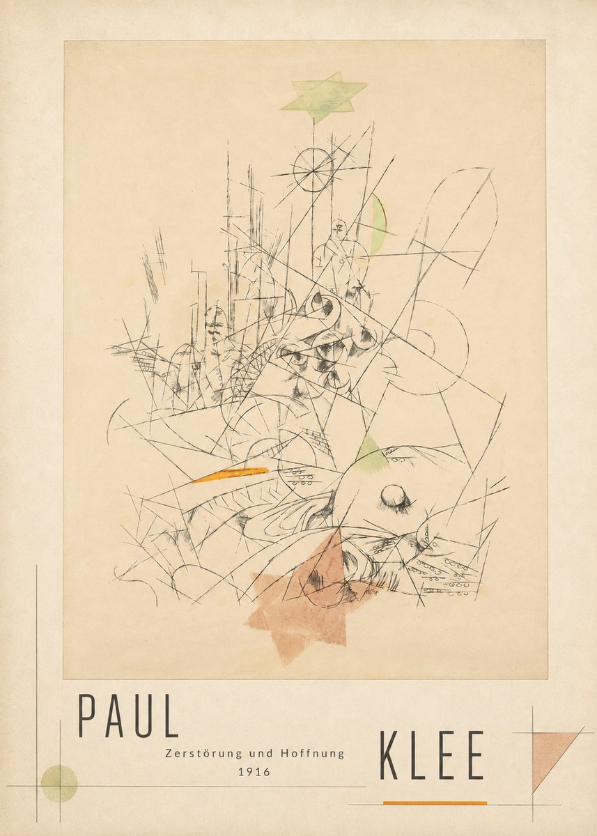 Paul Klee Zerstörung Und Hoffnung II No3 - Affiche