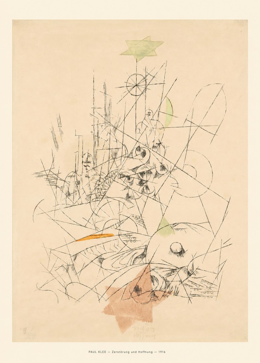 Paul Klee Zerstörung Und Hoffnung II No6 - Affiche