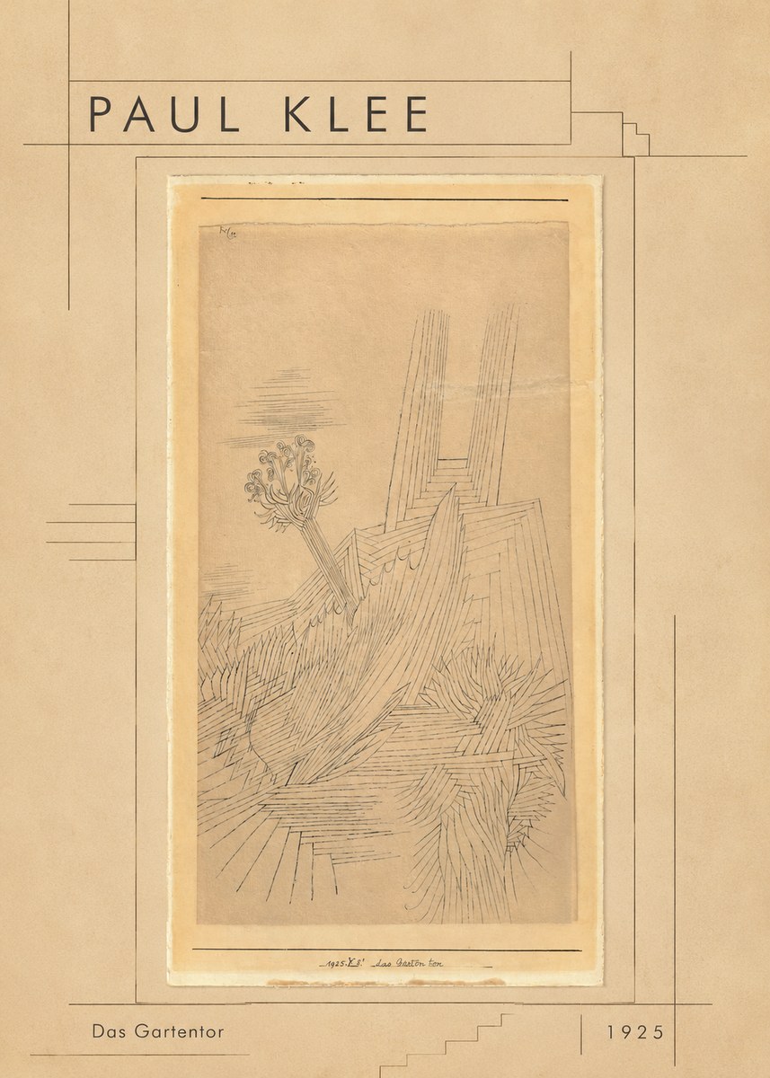 Paul Klee Das Gartentor I No1 - Affiche
