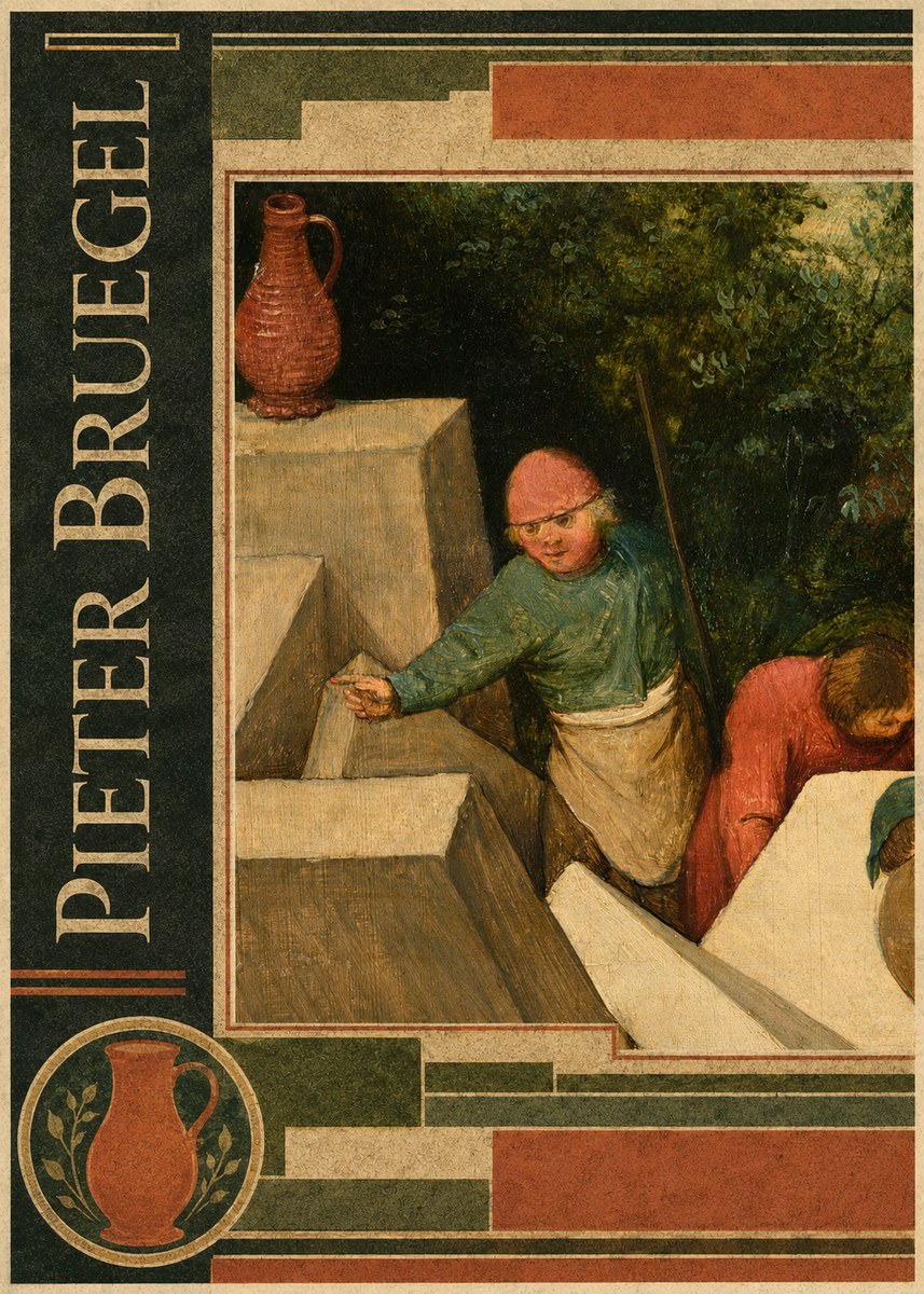 Pieter Bruegel The Tower of Babel XIX No6 - Affiche