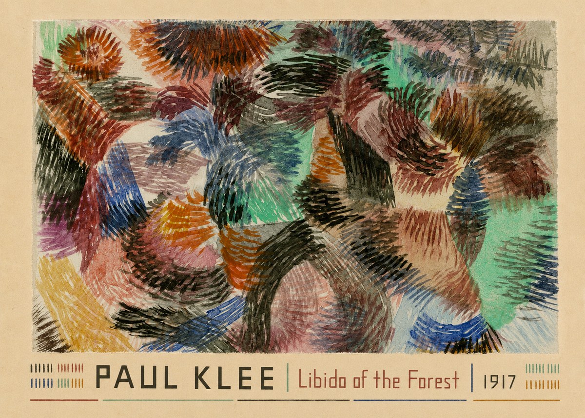 Paul Klee Libido of the Forest No3 - Affiche