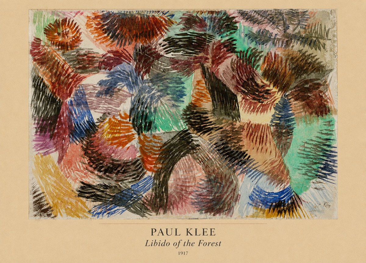 Paul Klee Libido of the Forest No4 - Affiche