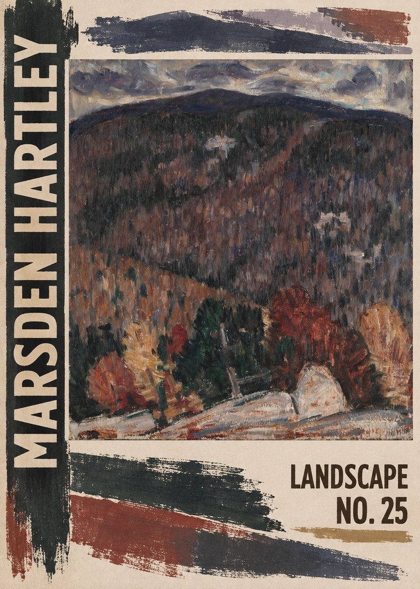 Marsden Hartley Landscape No. 25 No2 - Affiche