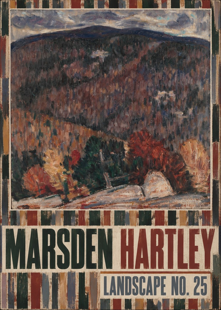 Marsden Hartley Landscape No. 25 No4 - Affiche