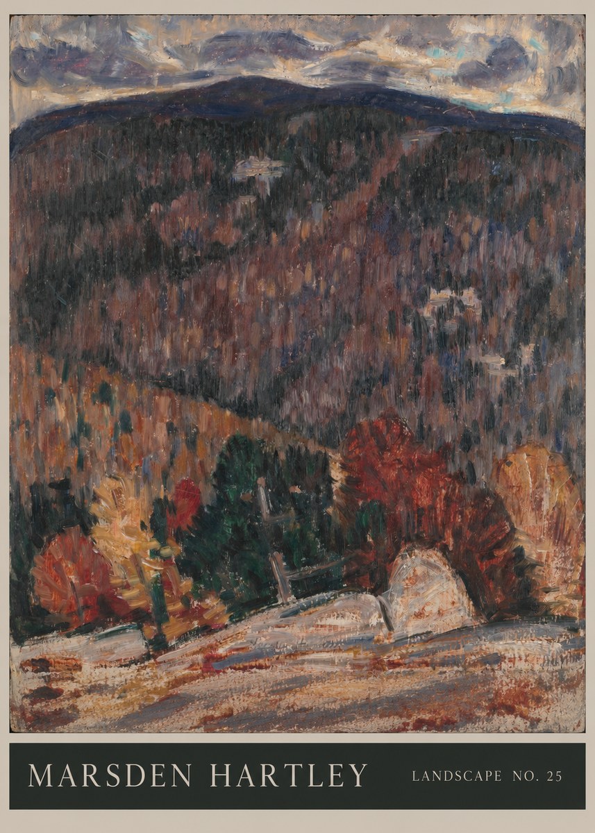 Marsden Hartley Landscape No. 25 No6 - Affiche