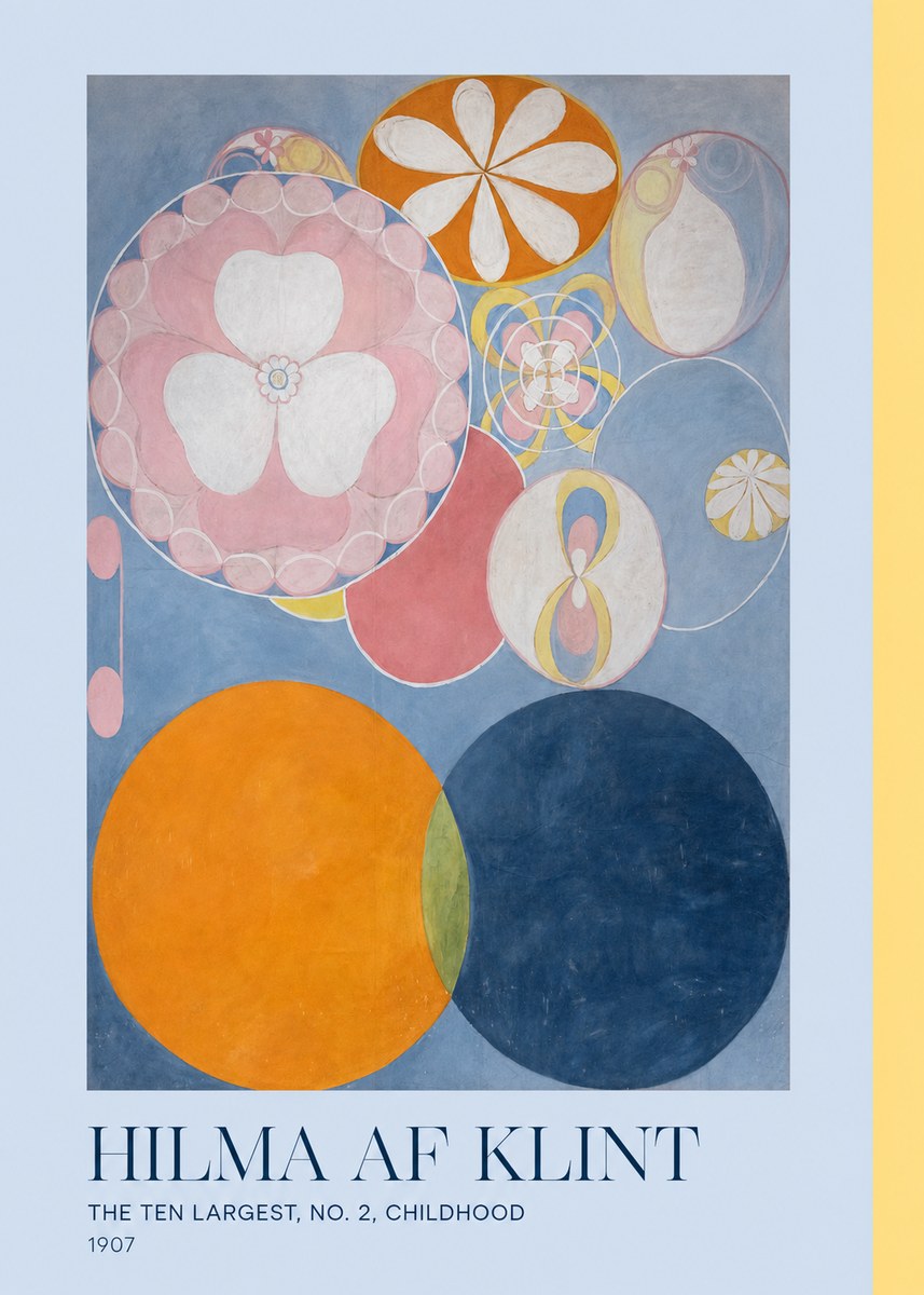 Hilma af Klint The Ten Largest, No. 2, Childhood No3 - Affiche