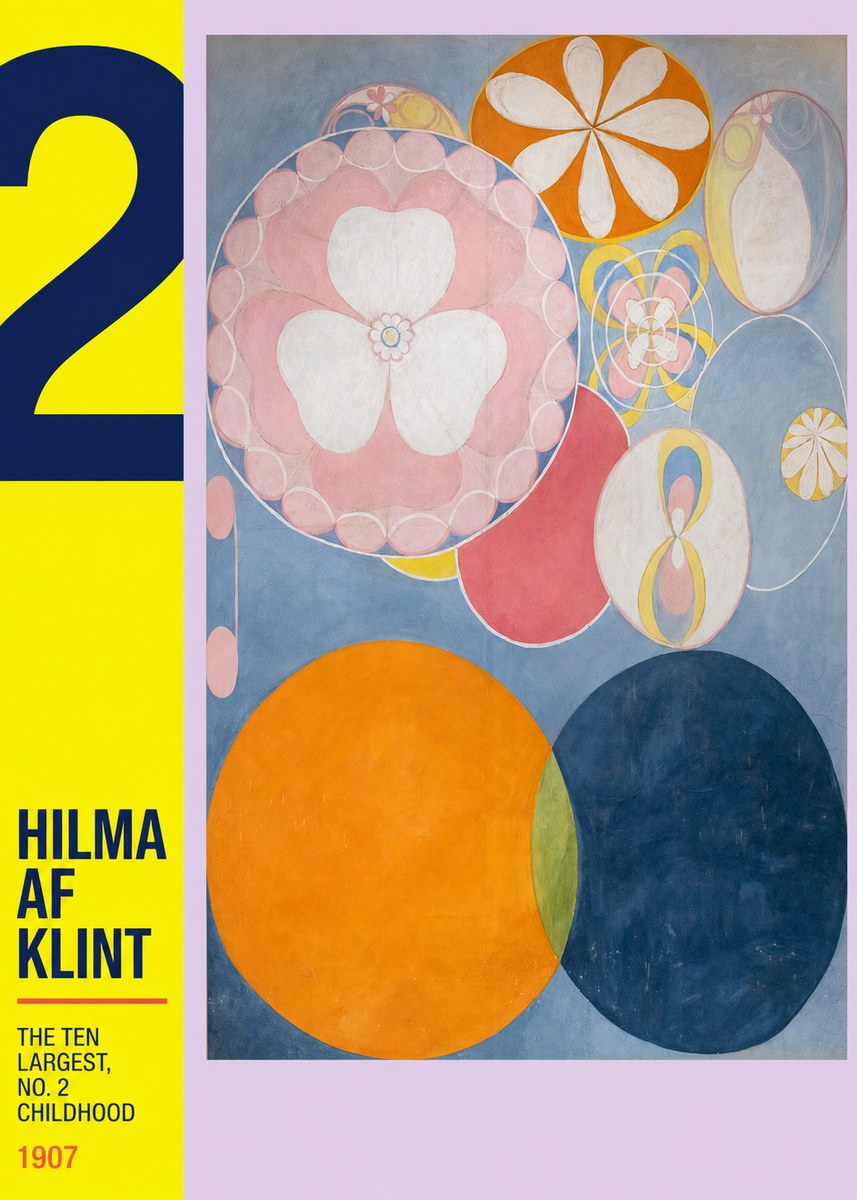 Hilma af Klint The Ten Largest, No. 2, Childhood No4 - Affiche
