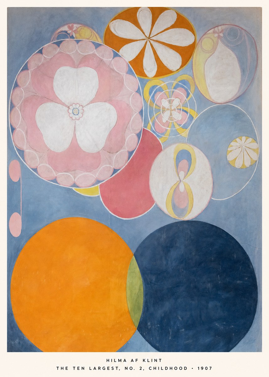 Hilma af Klint The Ten Largest, No. 2, Childhood No5 - Affiche